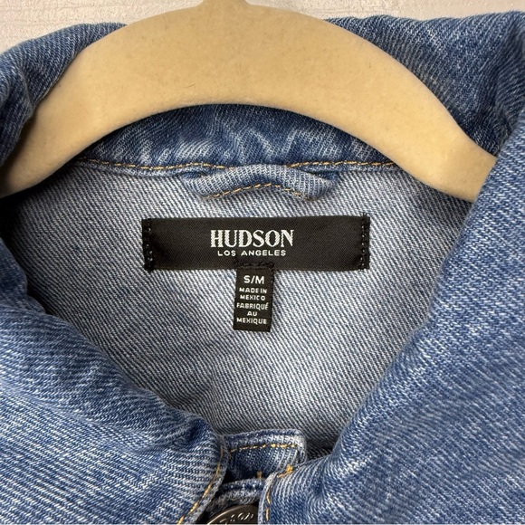 Hudson Jeans Women’s Jean Denim Jacket Size S/M Small Medium GUC - Picture 3 of 6